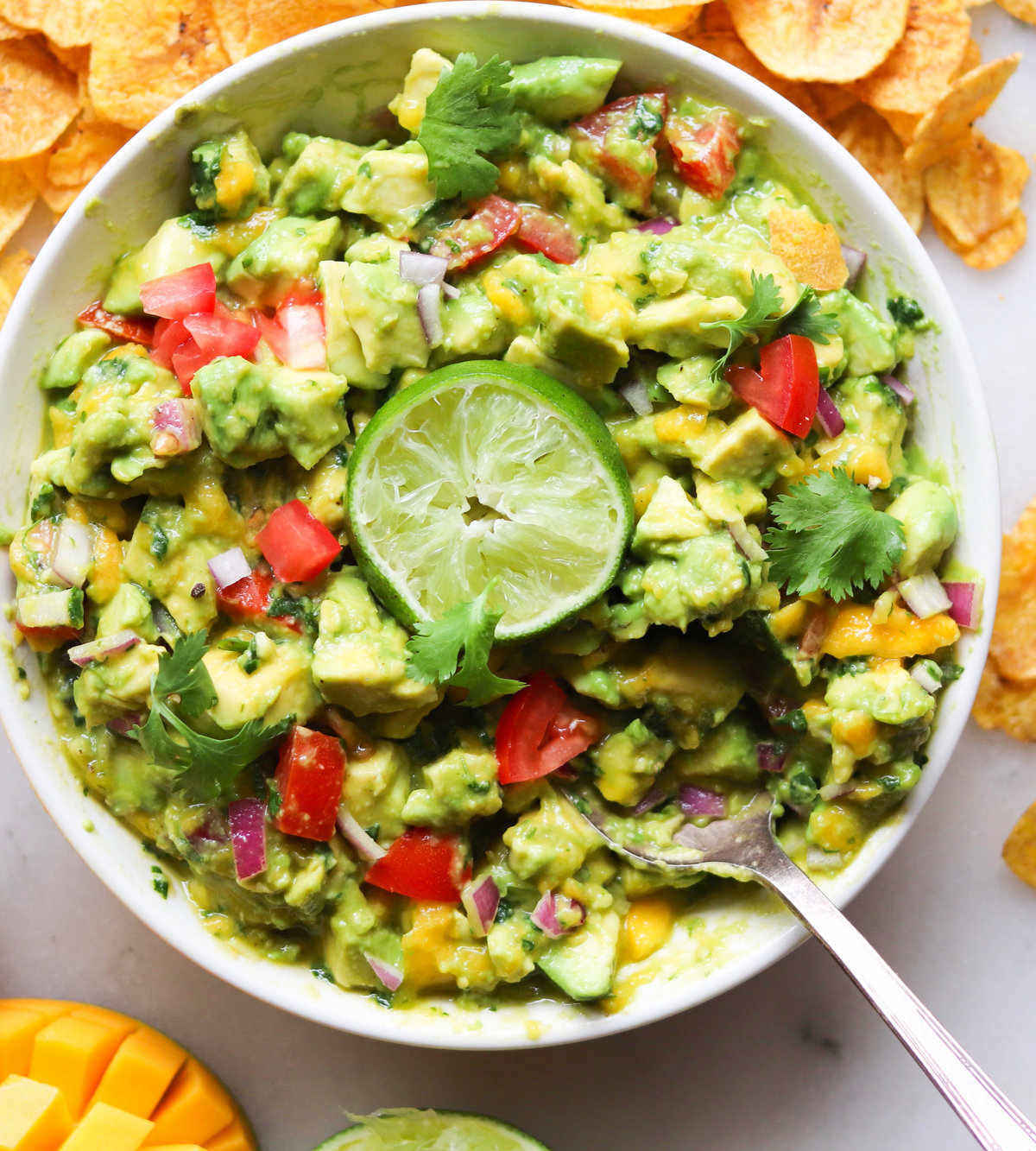 Homemade Mango Guacamole - Cook At Home Mom