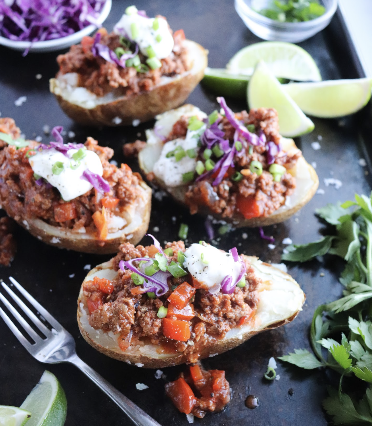 whole30 & paleo sloppy joe baked potatoes
