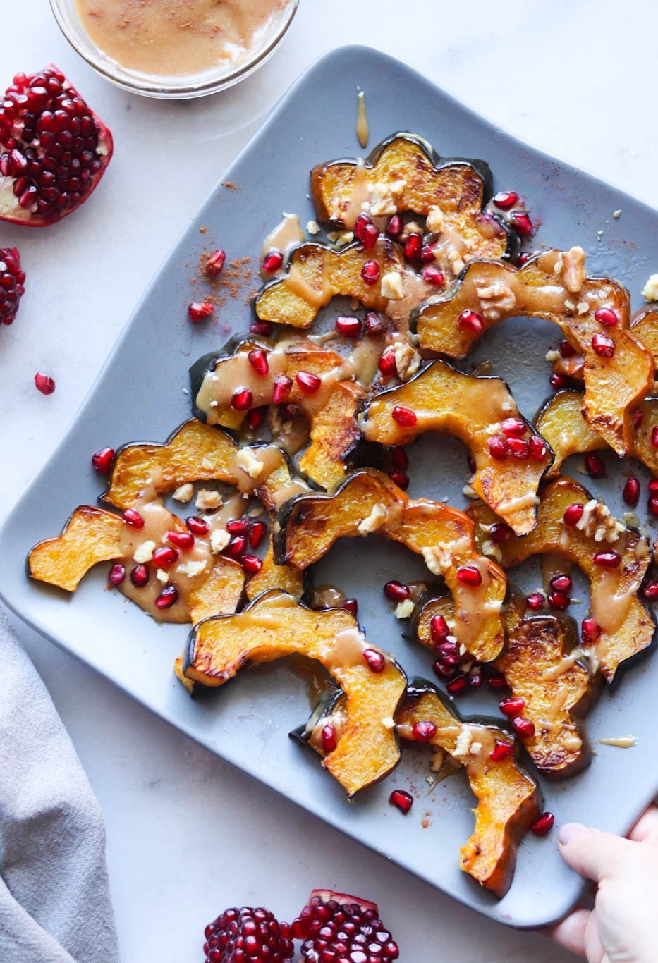 acorn squash with maple almond butter (paleo)