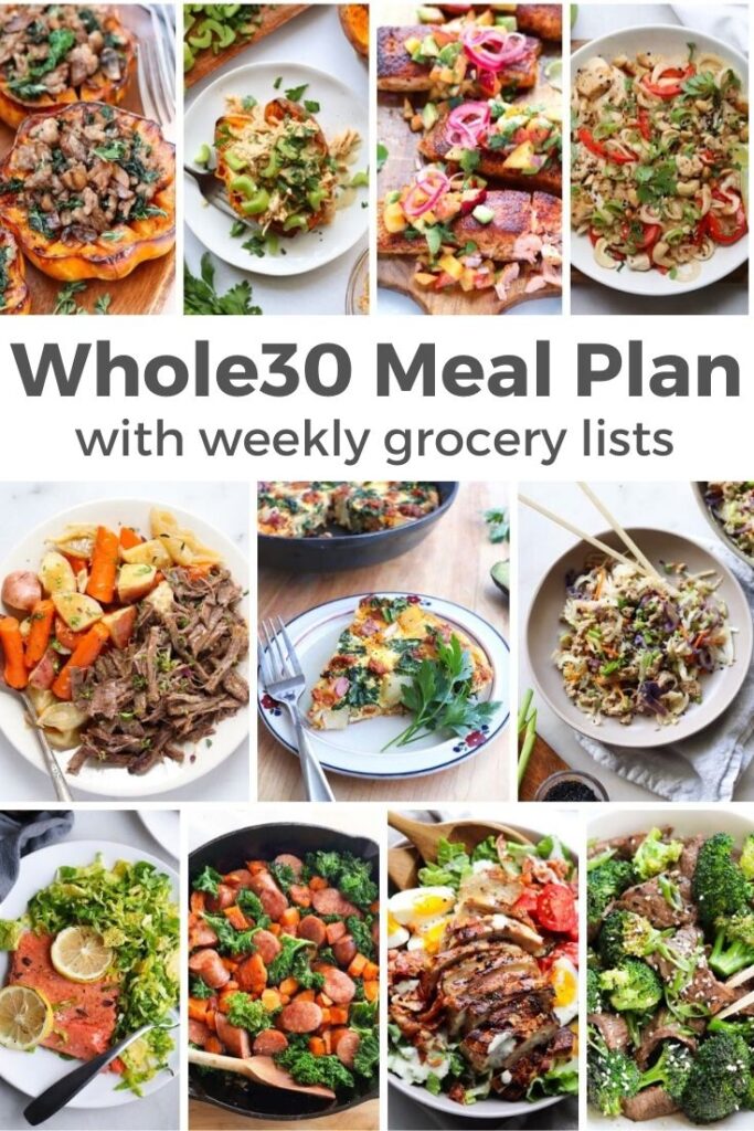 Whole 30 Meal Plan Printable Shopping Lists Cook At Home Mom