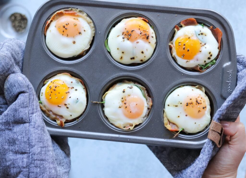 Prosciutto Egg Cups (Air Fryer or Oven) Cook At Home Mom