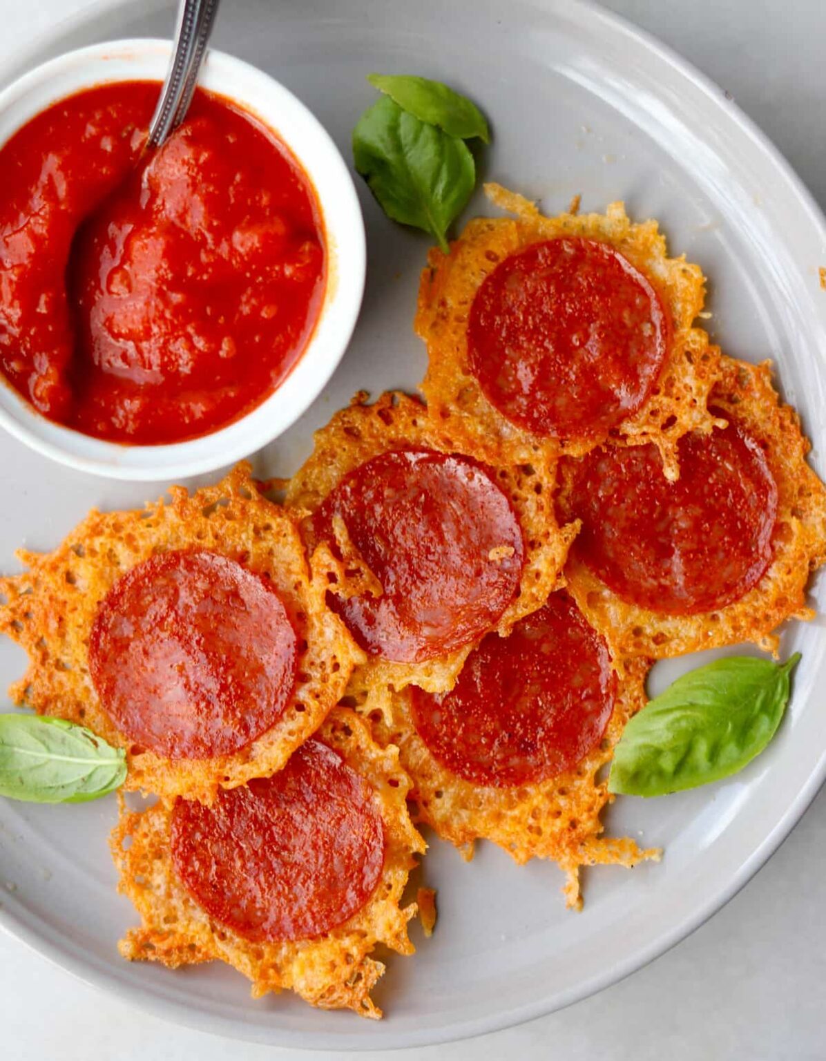 Pepperoni and Cheese Crisps Keto Cook At Home Mom