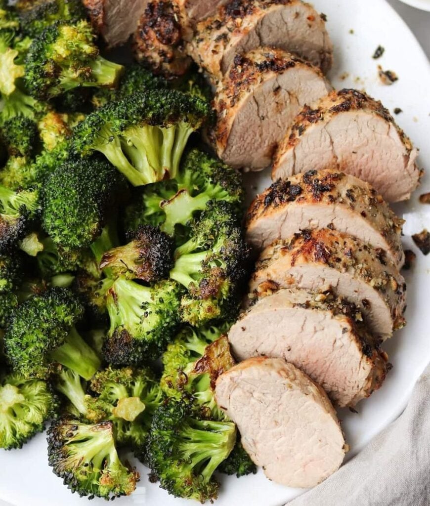 Air Fryer Italian Pork Tenderloin with Lemon & Garlic Cook At Home Mom