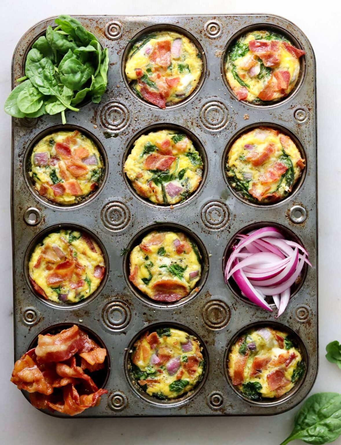 Bacon and Spinach Egg Muffins Keto & Whole30 Cook At Home Mom