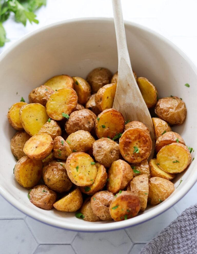 Roasted Air Fryer Baby Potatoes Cook At Home Mom