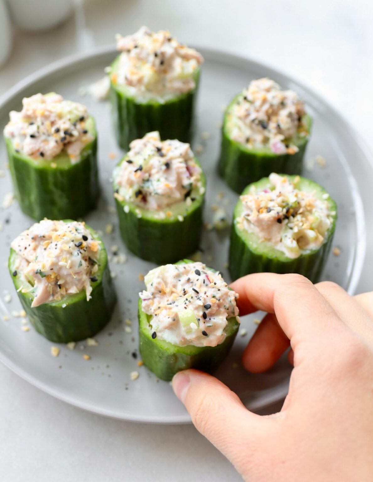 Tuna Cucumber Cups Whole30, Low Carb Cook At Home Mom