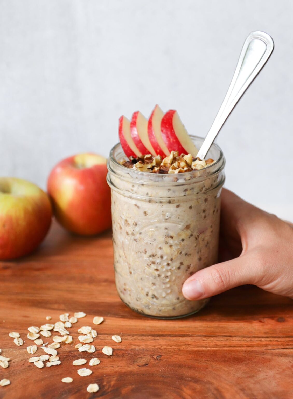 Apple Pie Overnight Oats Cook At Home Mom