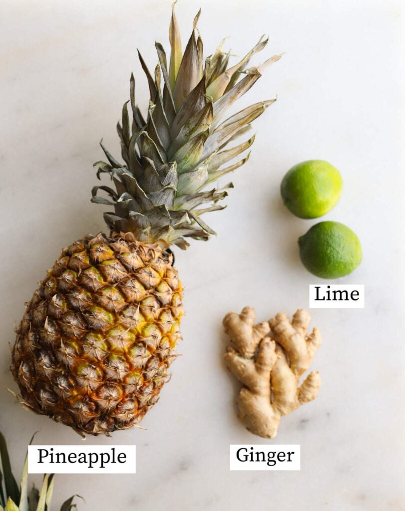 Fresh Pineapple Ginger Juice Cook At Home Mom