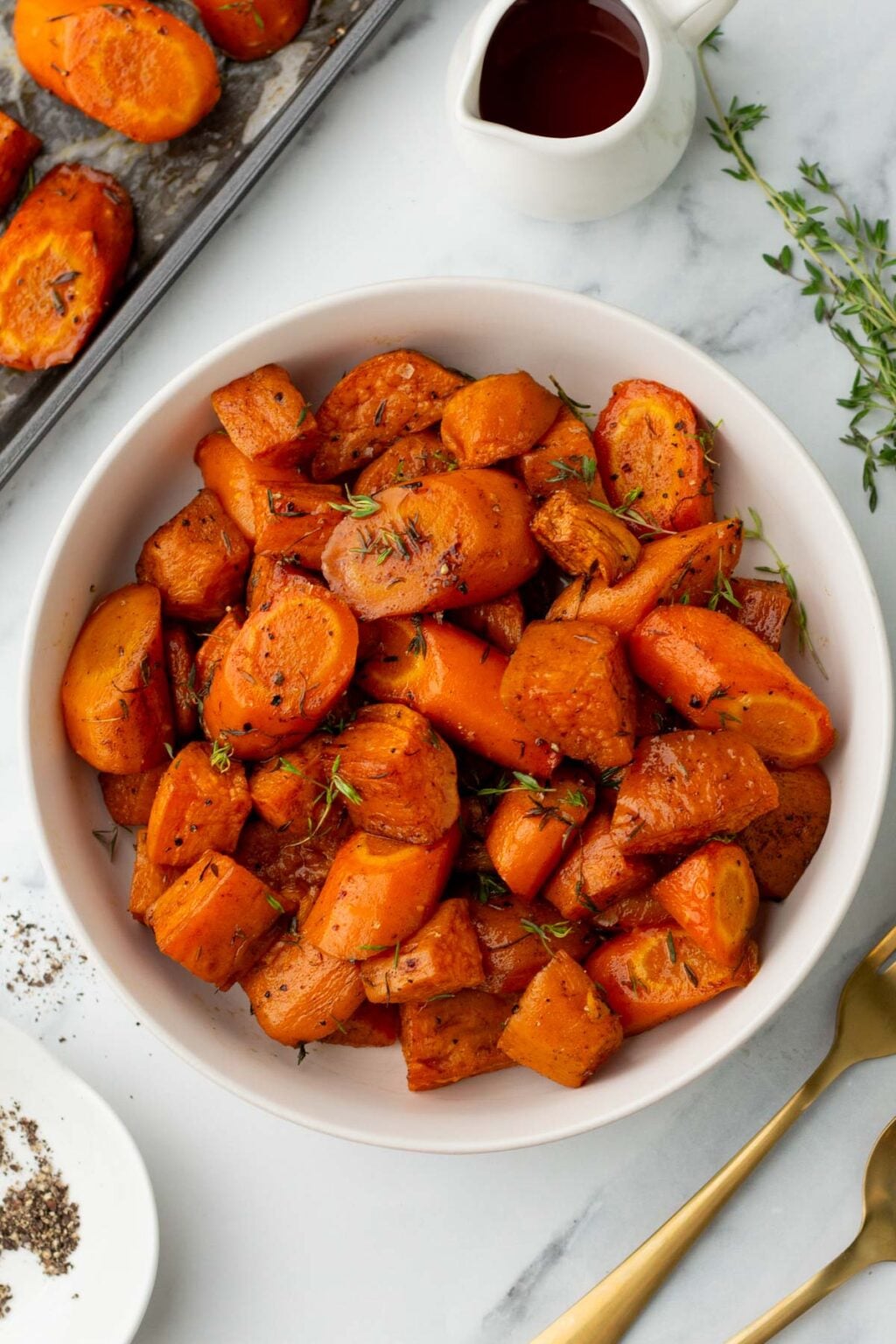 Image showcasing Roasted Sweet Potatoes and Carrots | Cook At Home Mom