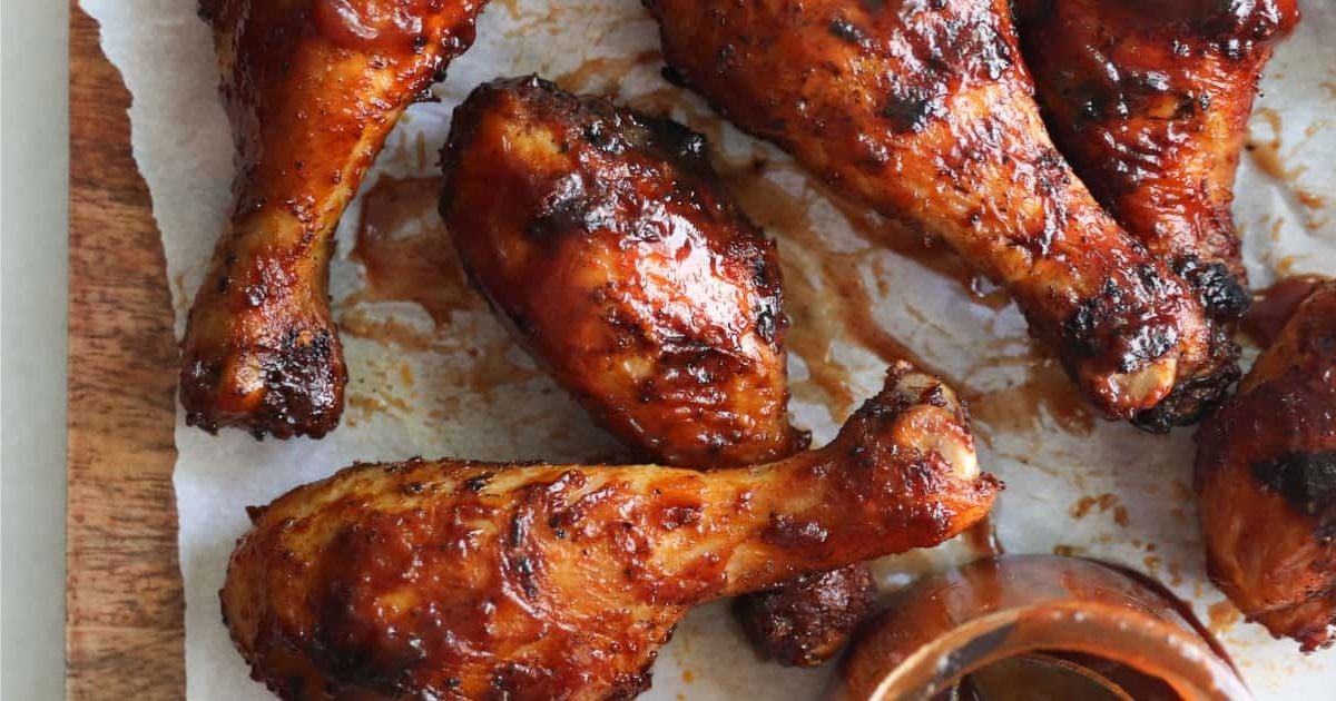 Grilled BBQ Chicken Drumsticks