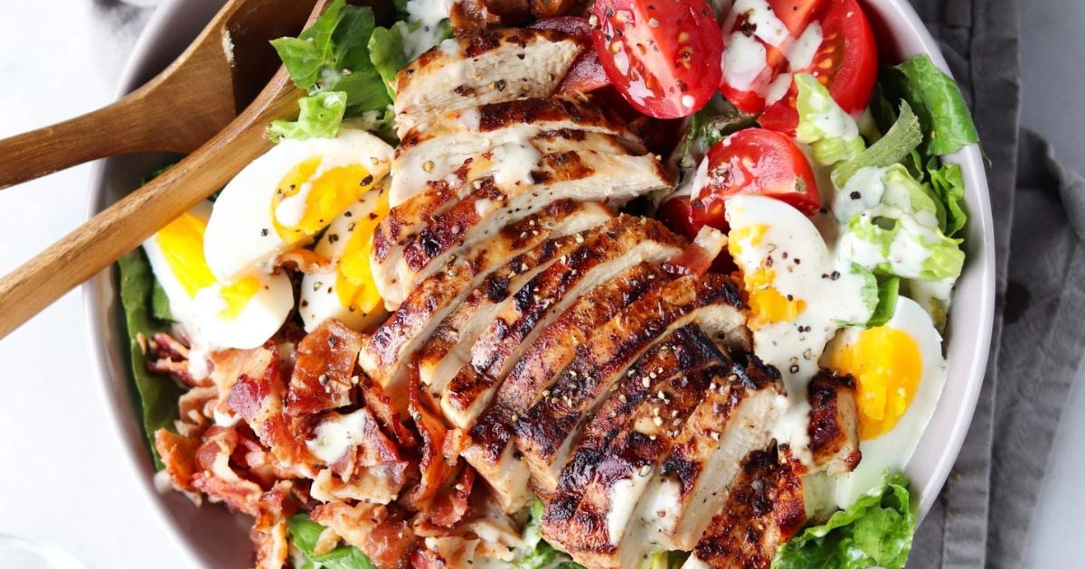 Chicken Caesar Salad | Cook At Home Mom