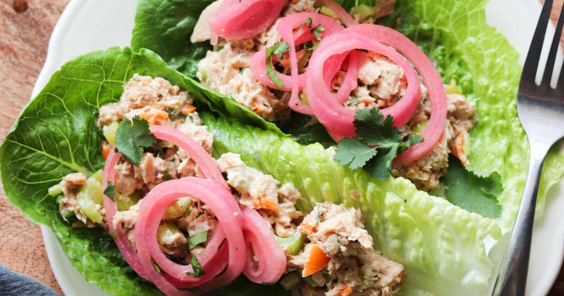 Spicy Tuna Salad Lettuce Wraps