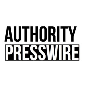 Black text on a white background reads "AUTHORITY" above "PRESSWIRE," with "PRESSWIRE" highlighted in a black rectangle.