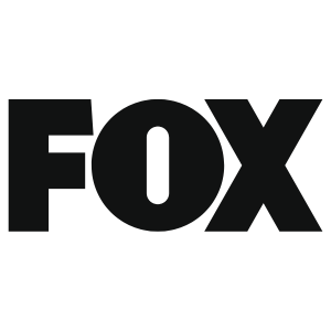 The image shows the FOX logo with bold, black, capital letters spelling "FOX" on a white background.